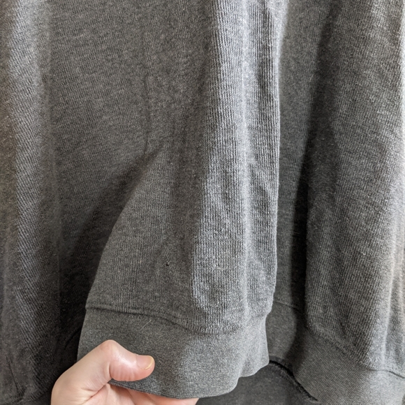 GANT gray 1/4 zip college logo knit sweatshirt - Picture 4 of 8